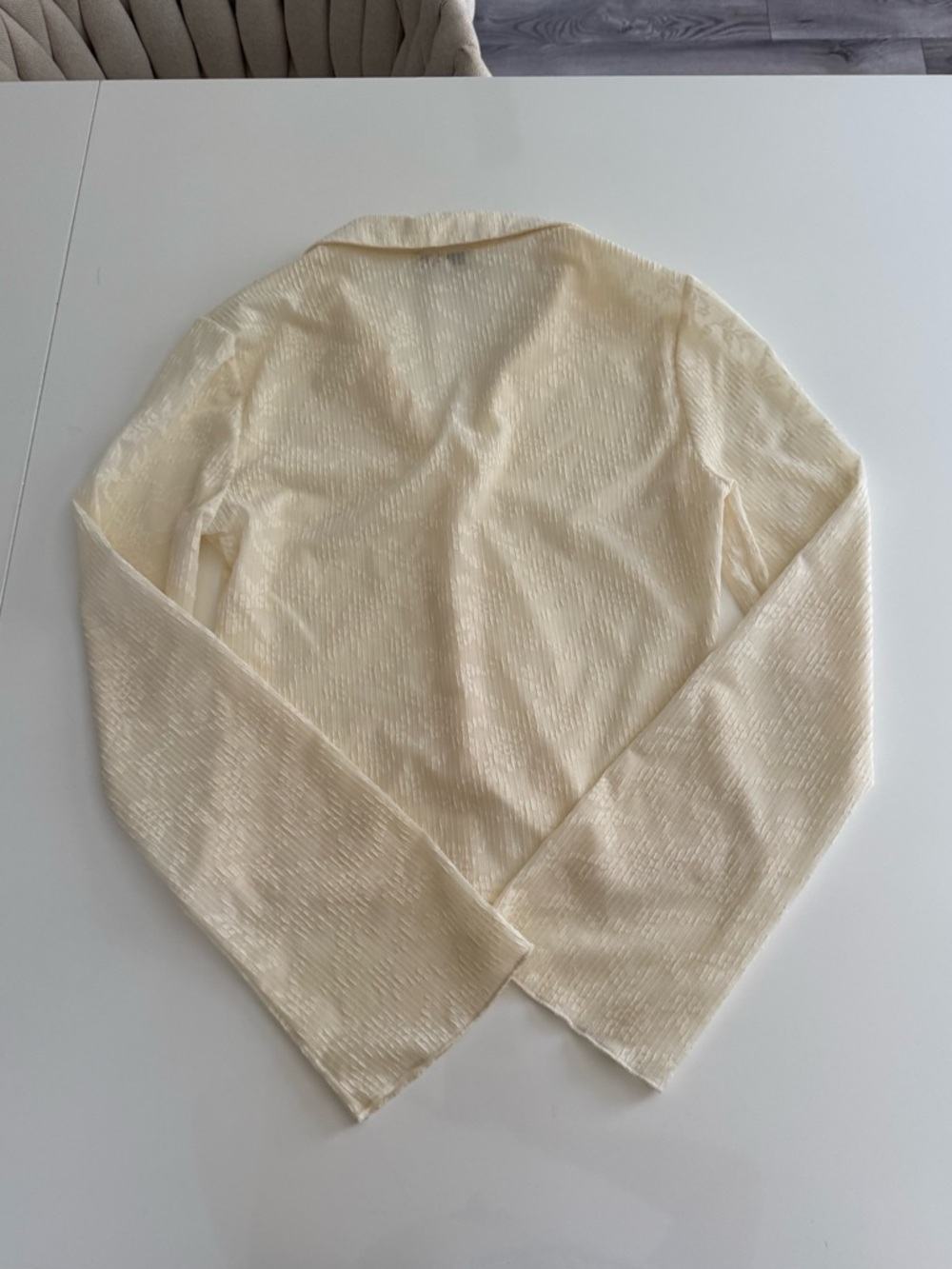 Lace Button Up Top - Picture 7 of 12